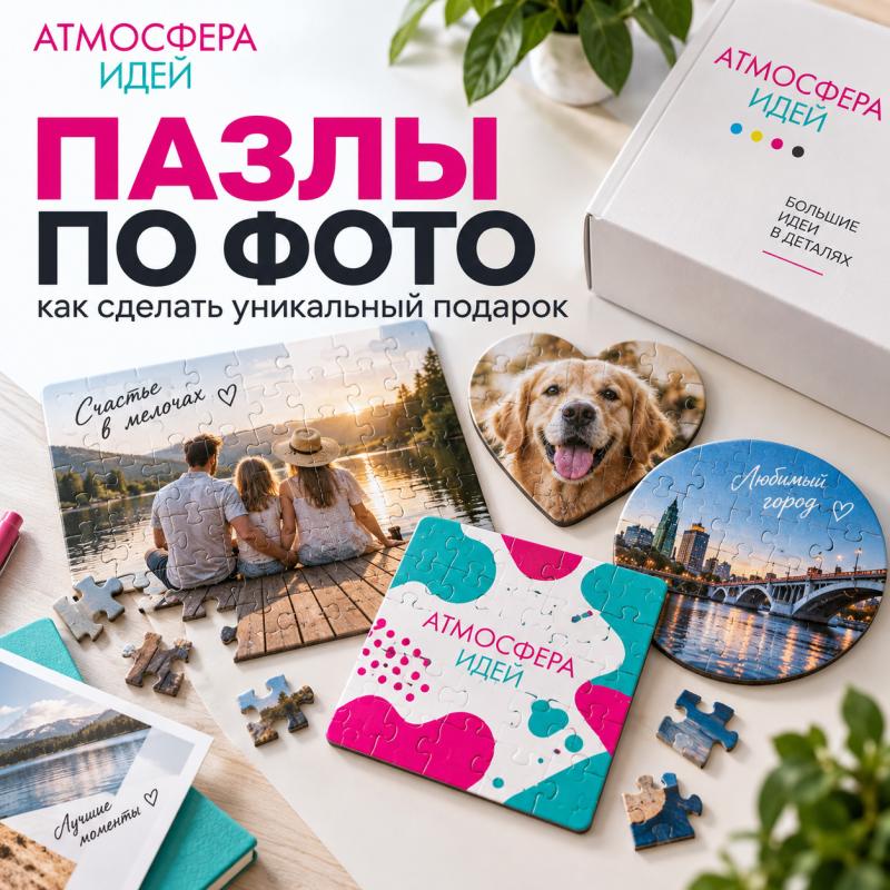 Пазлы по фото: как сделать уникальный подарок в Омске